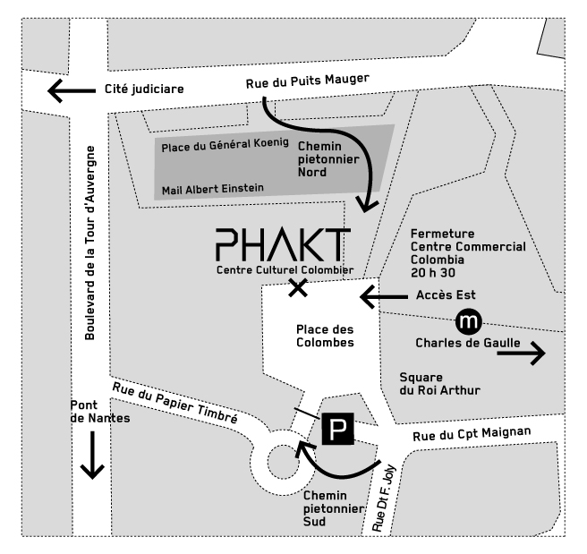 Plan d'accès PHAKT