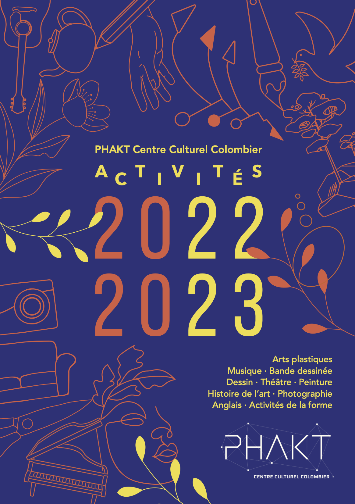 Activités du Phakt Centre Culturel Colombier de Rennes saison 2022 - 2023