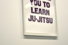 © Ruth EWAN, I advise you to learn Ju-JItsu, 2010